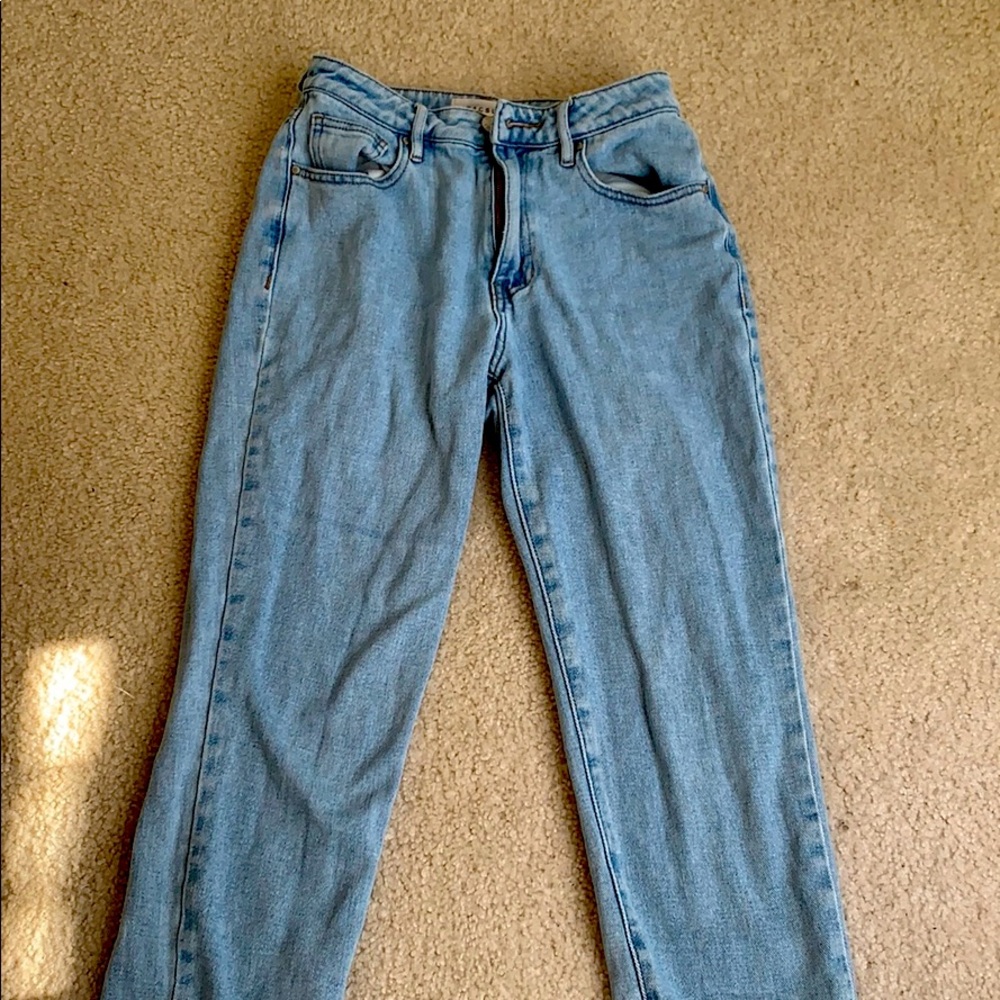 Pac Sun light wash mom jeans